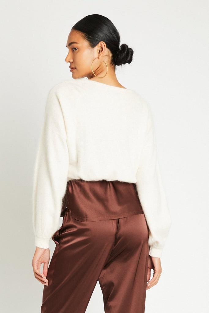 STEVIE CASHMERE SWEATER - MILK