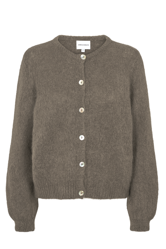 SUSAN ALPACA CARDIGAN - LIGHT TAUPE