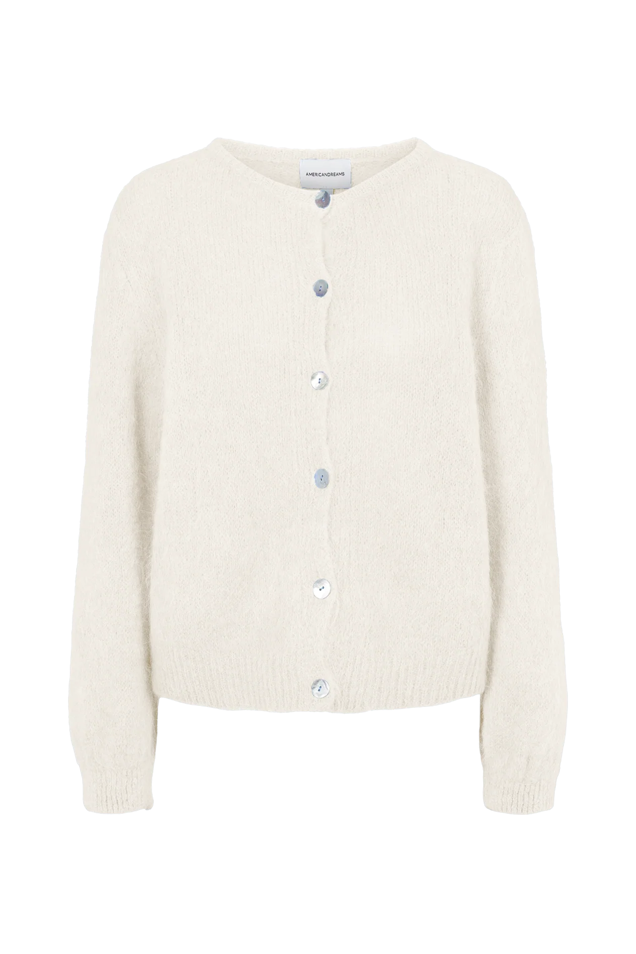 SUSAN ALPACA CARDIGAN - WHITE