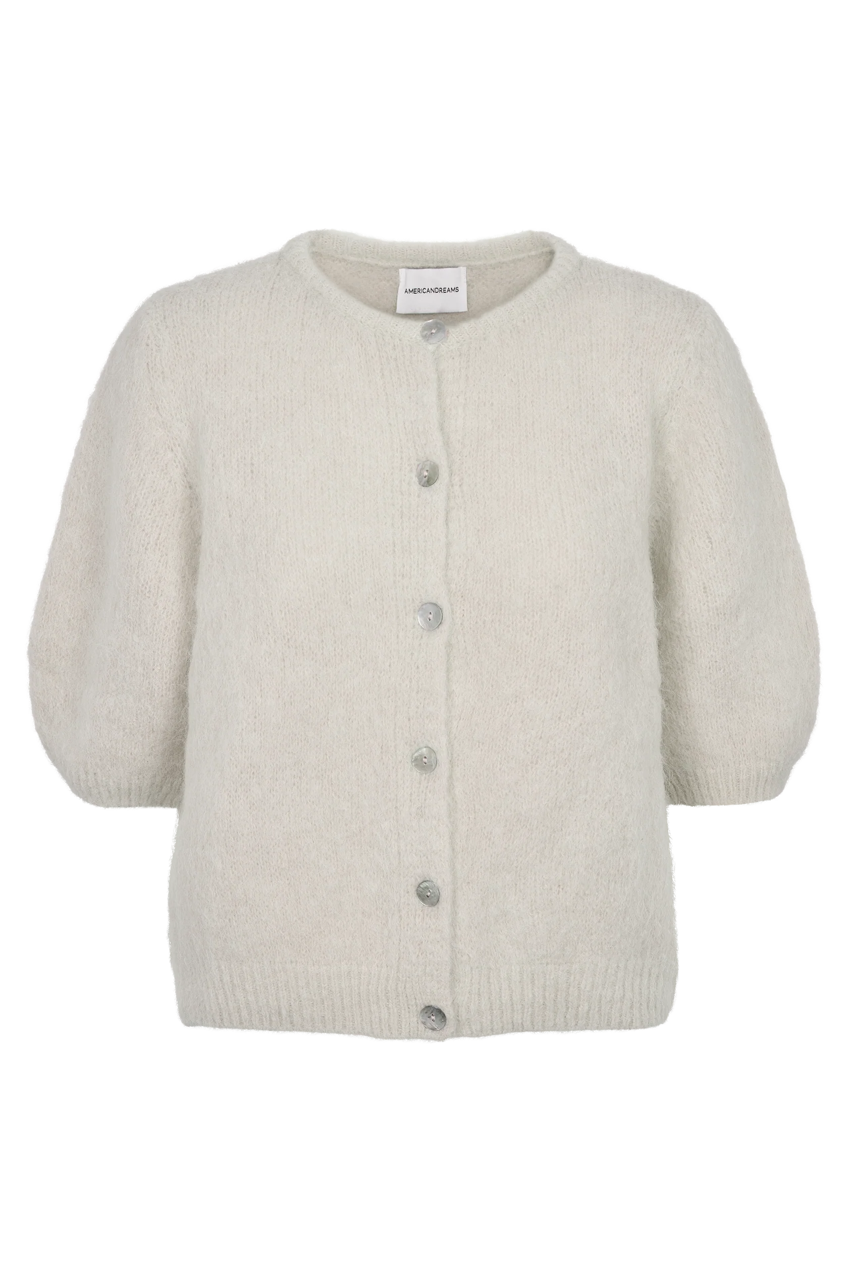 SUSAN SHORT SLEEVE CARDIGAN - BEIGE