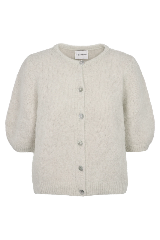 SUSAN SHORT SLEEVE CARDIGAN - BEIGE