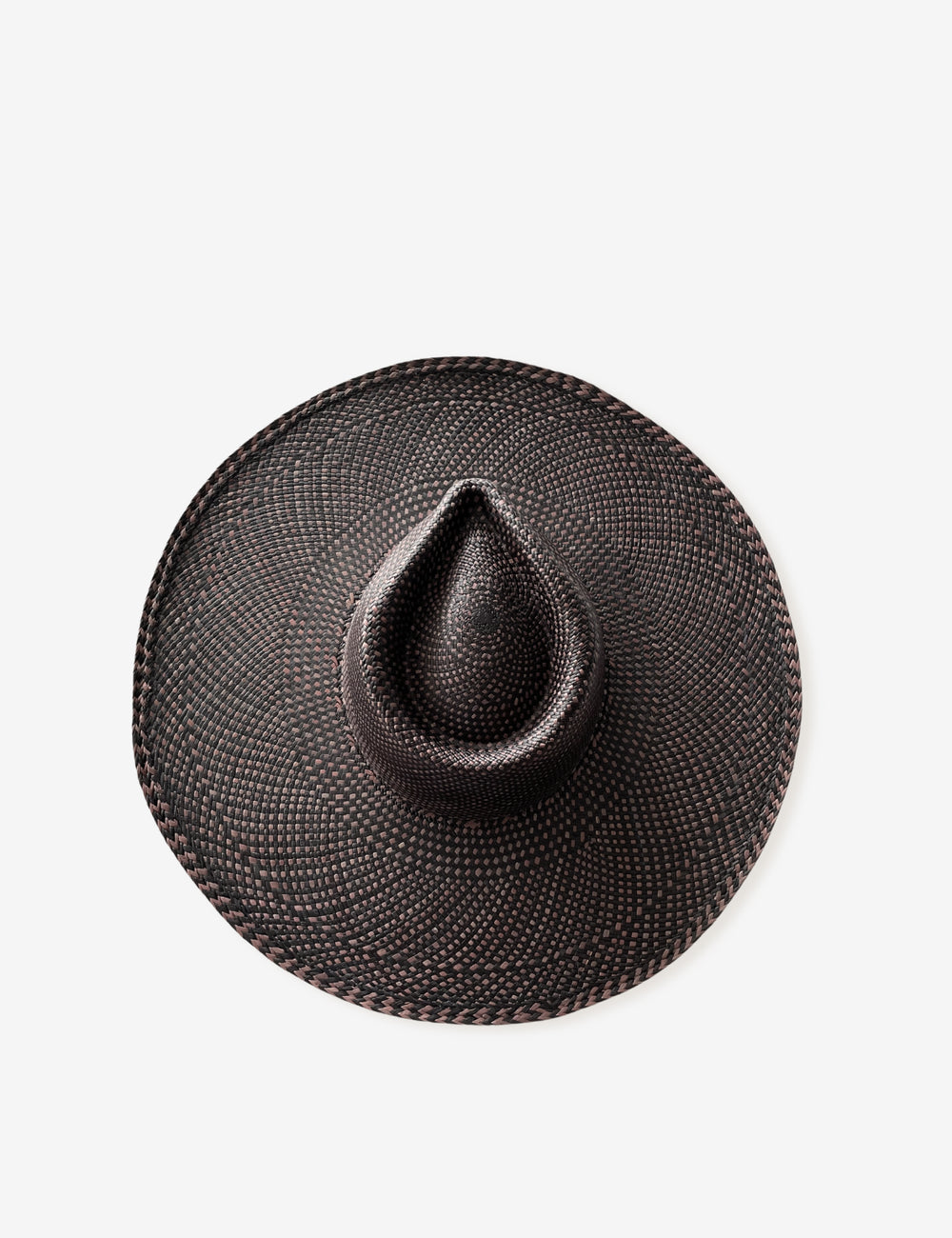 AUSTIN JUNIOR STRAW HAT - CHOCOLATE & BLACK