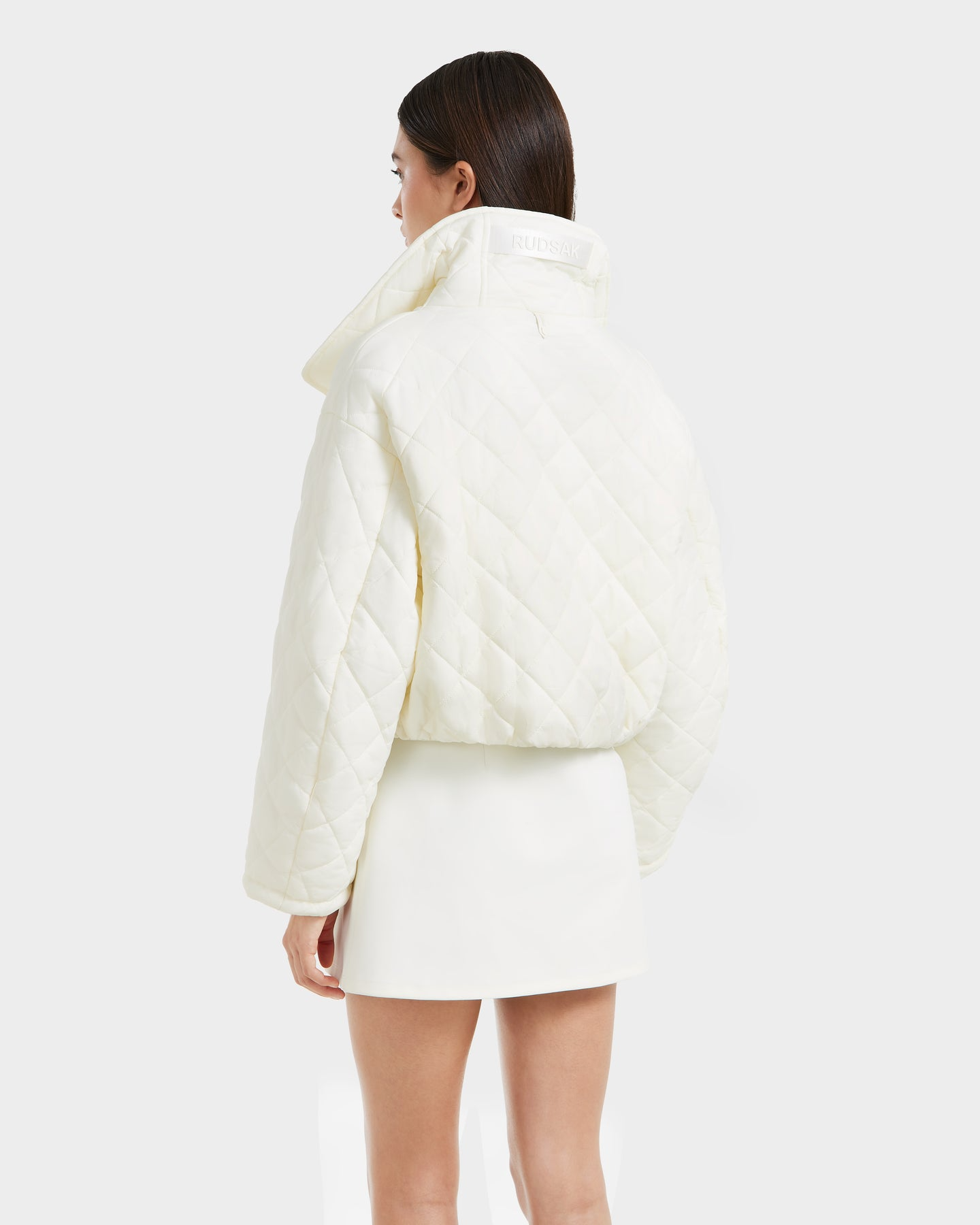 KALEE QUILTED SHORT COAT - VANILLA