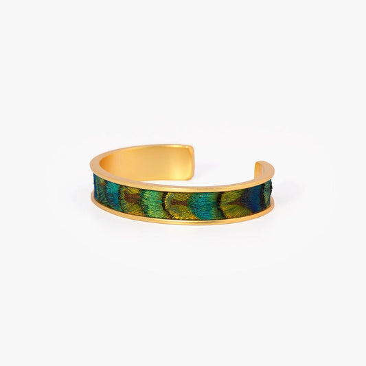 THI FEATHER THIN CUFF BRACELET