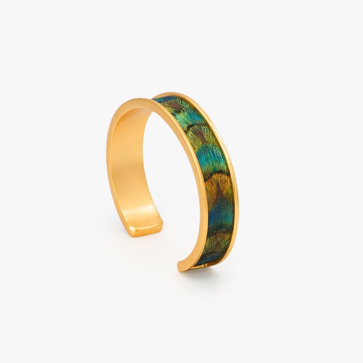 THI FEATHER THIN CUFF BRACELET