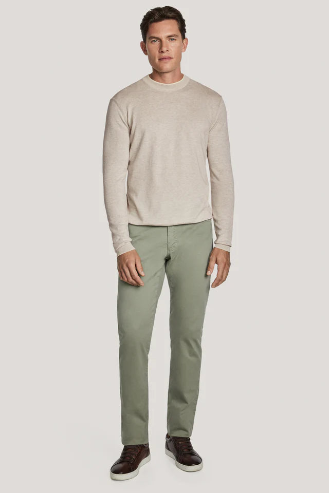DAN COTTON CREW NECK SWEATER - OYSTER