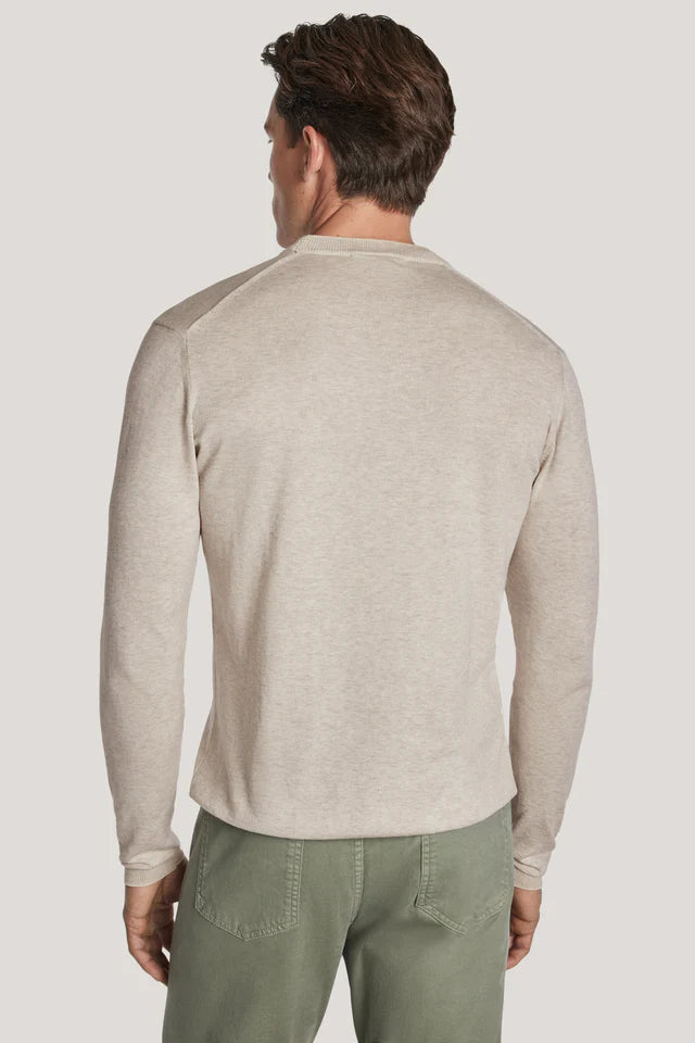 DAN COTTON CREW NECK SWEATER - OYSTER