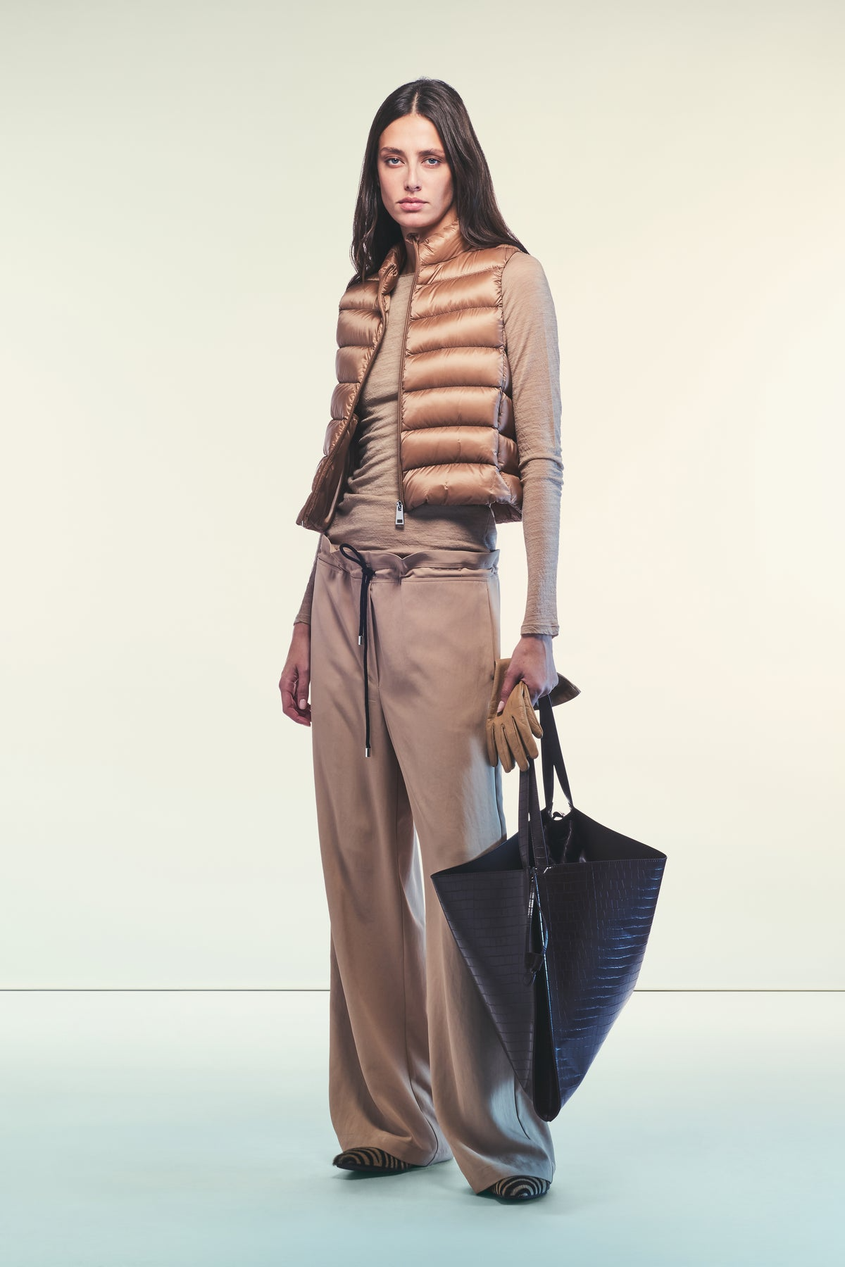 PIERRE PUFFER VEST - BRANDY