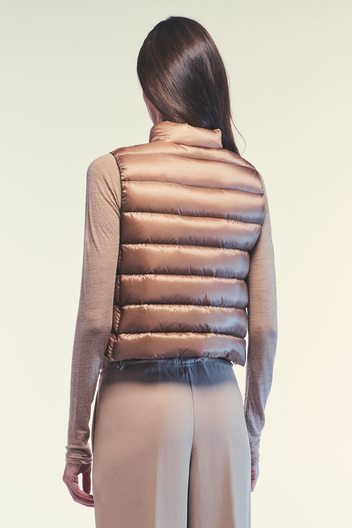 PIERRE PUFFER VEST - BRANDY