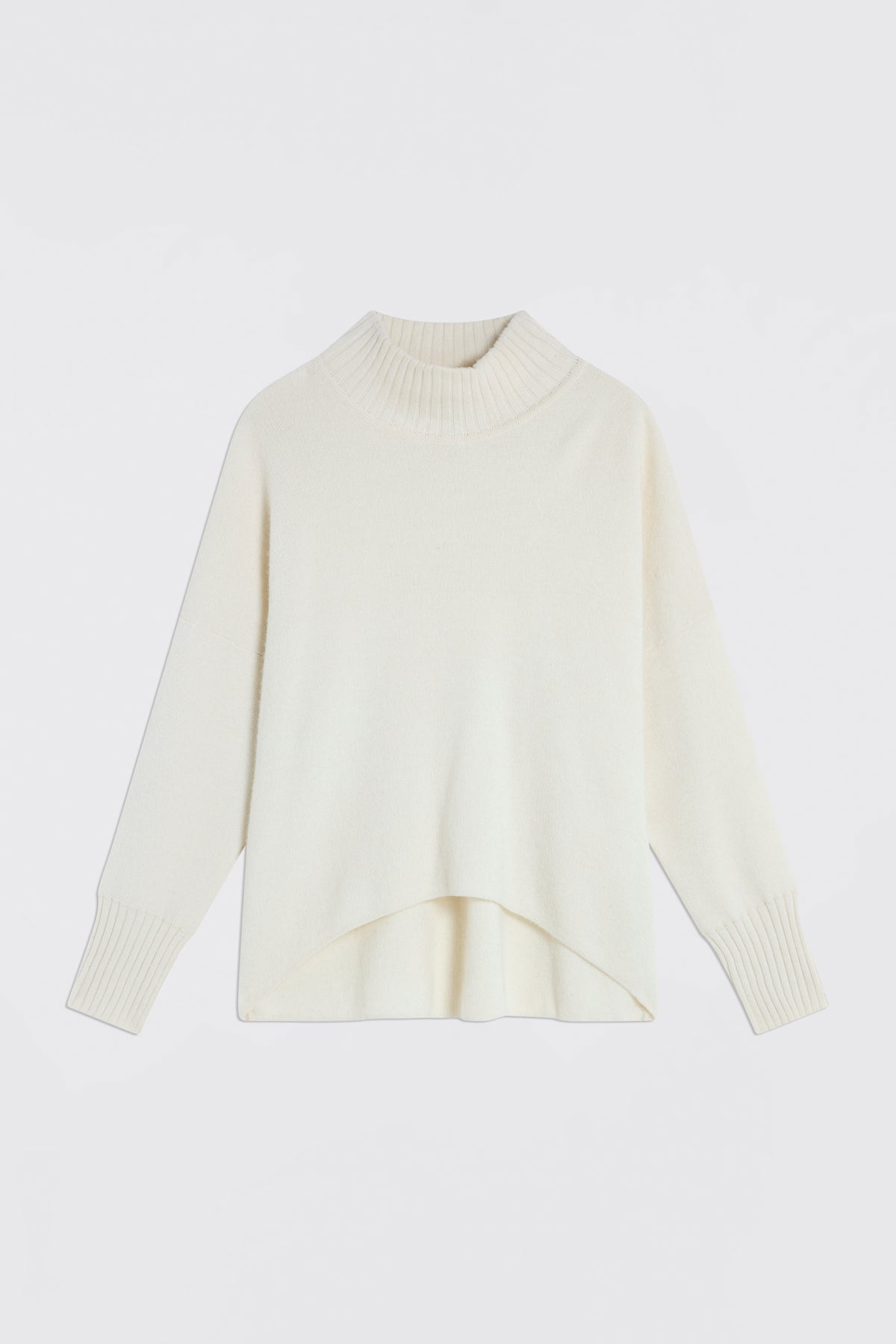 CARLOTTA CASHMERE BLEND SWEATER - PUMICE
