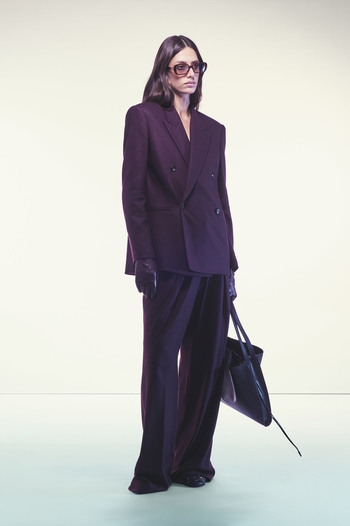 NELSON CASHMERE BLEND BLAZER - GRAPE