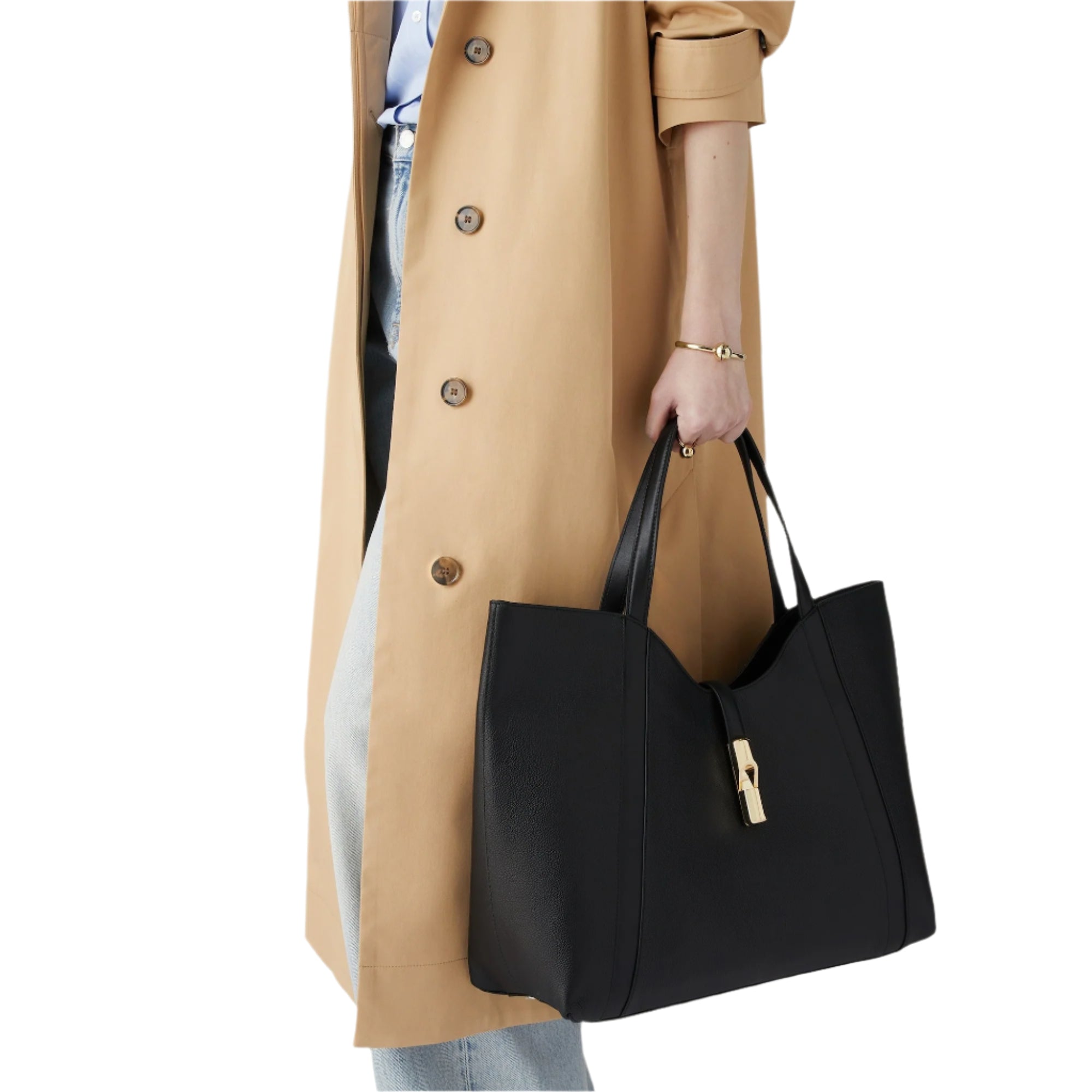 FURLA GOCCIA SHOULDER XL BAG - BLACK