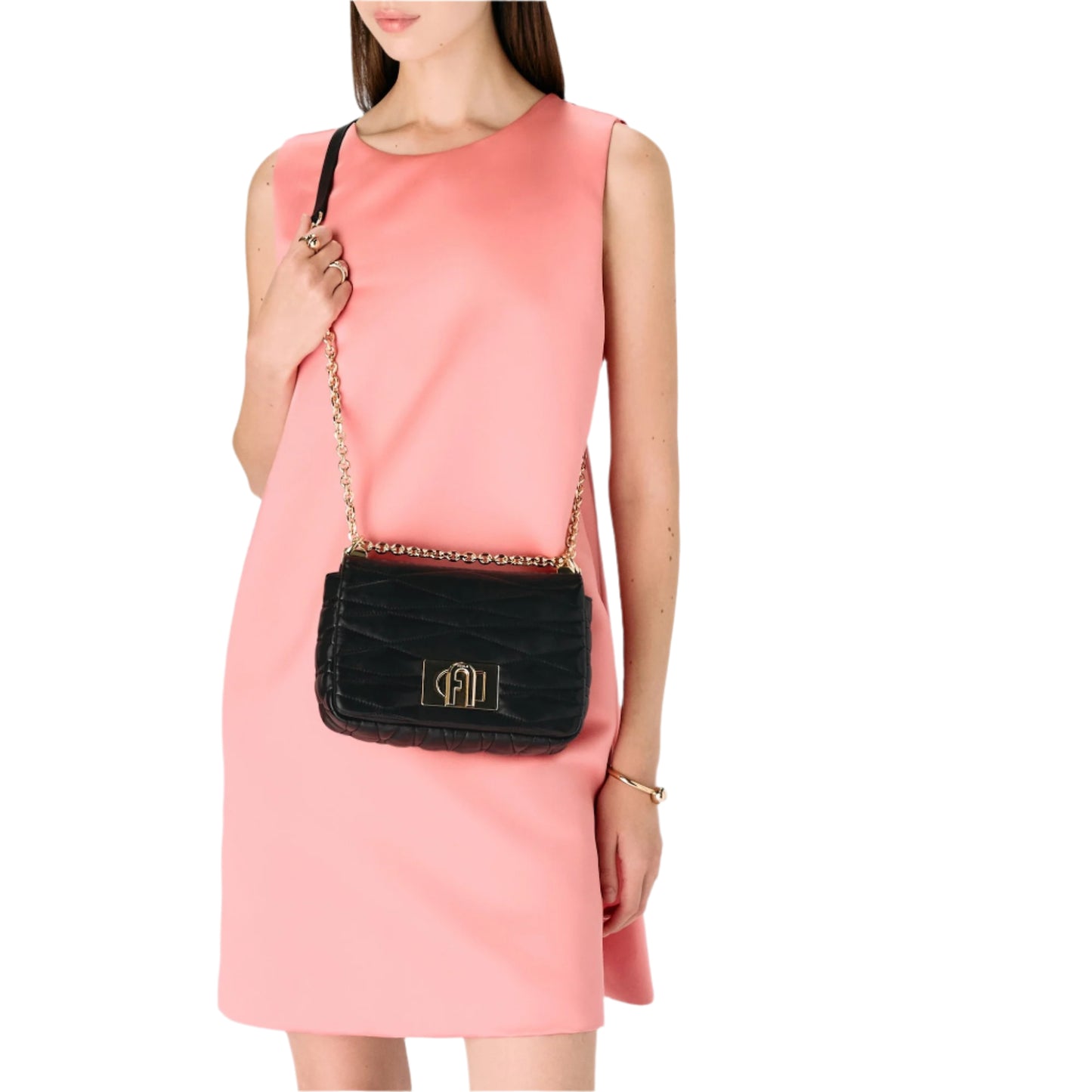 FURLA 1927 CROSSBODY SMALL BAG - BLACK