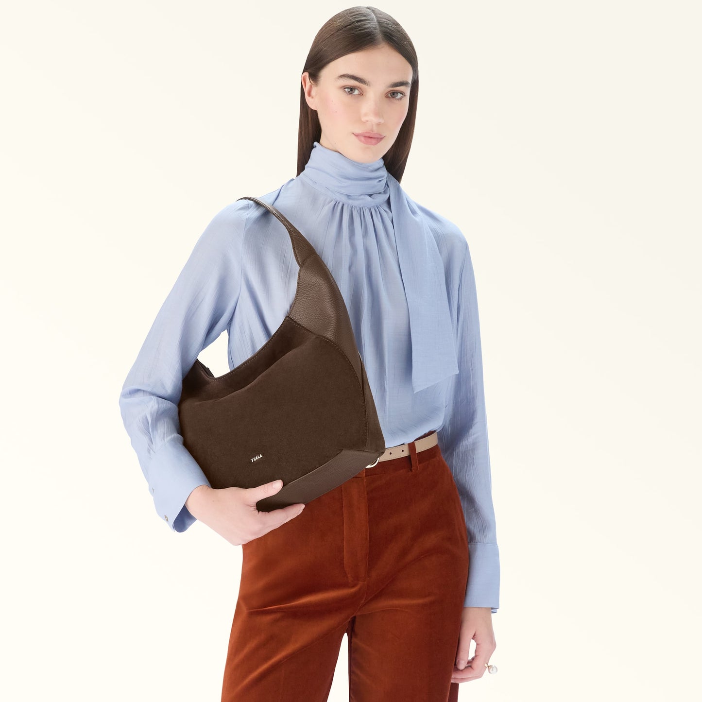 FURLA LARA MEDIUM SHOULDER BAG - TONI ESPRESSO