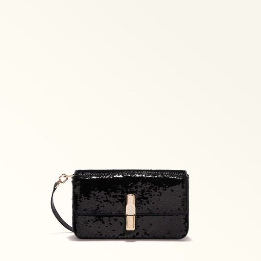 FURLA IRIDE SMALL CROSSBODY BAG - BLACK
