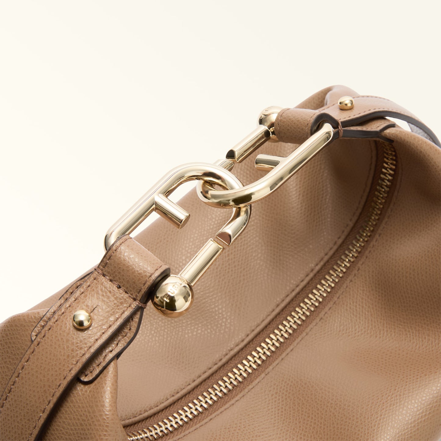 FURLA TONIE MEDIUM SHOULDER BAG - TOFFEE