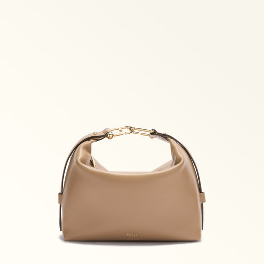 FURLA TONIE MEDIUM SHOULDER BAG - TOFFEE