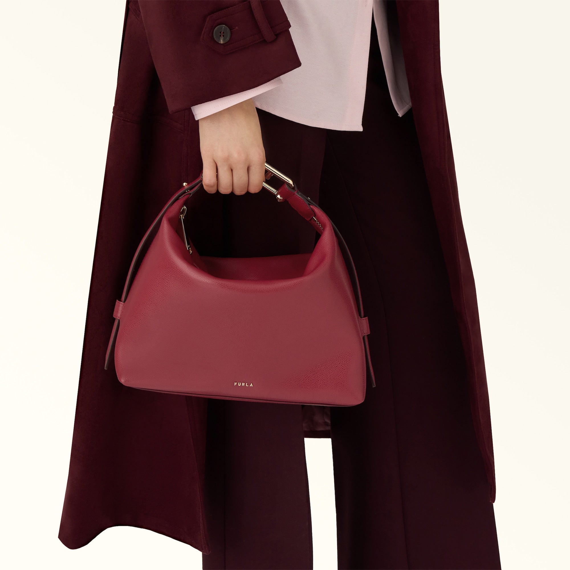 FURLA TONIE SMALL SHOULDER BAG - RED