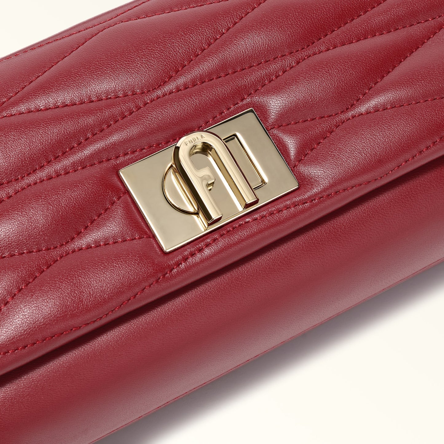 FURLA 1927 MINI QUILTED BAG - CHERRY