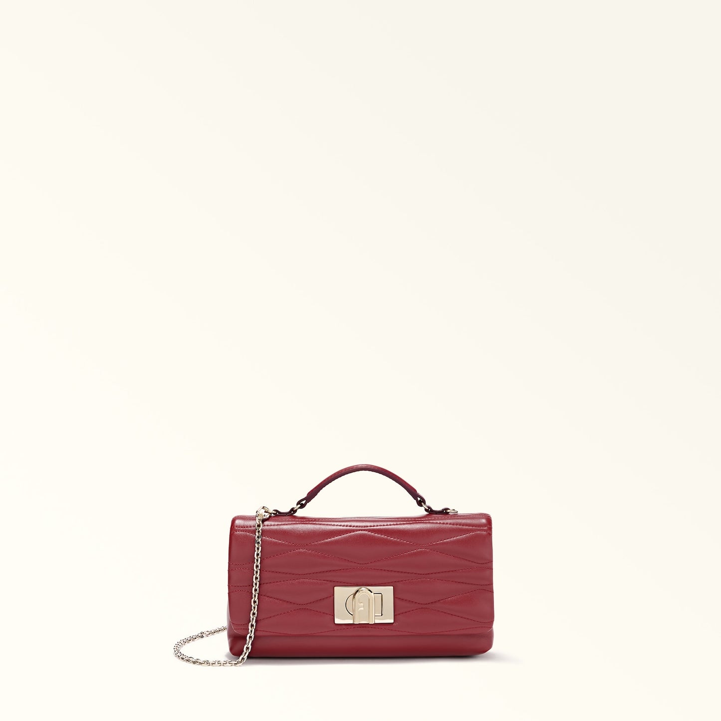 FURLA 1927 MINI QUILTED BAG - CHERRY