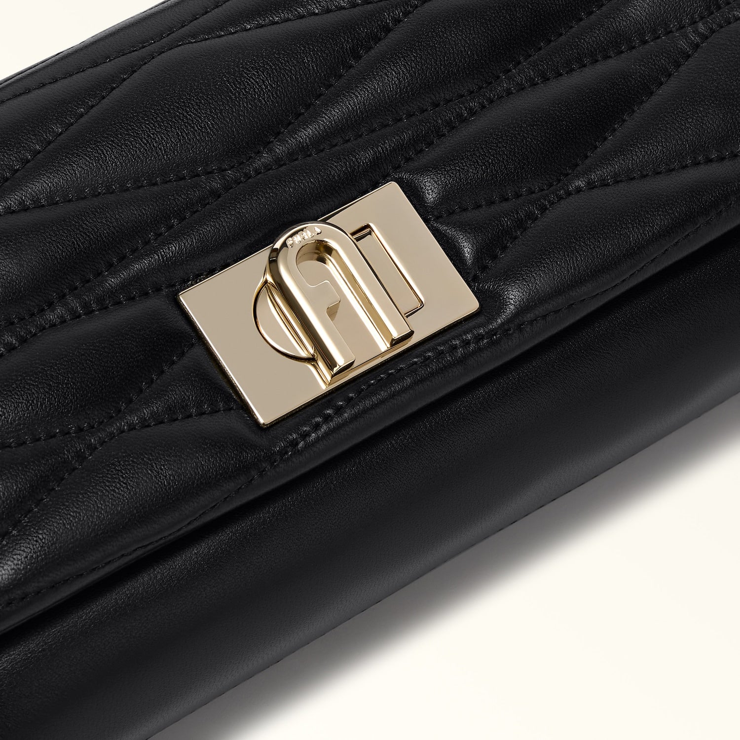 FURLA 1927 MINI QUILTED BAG - BLACK