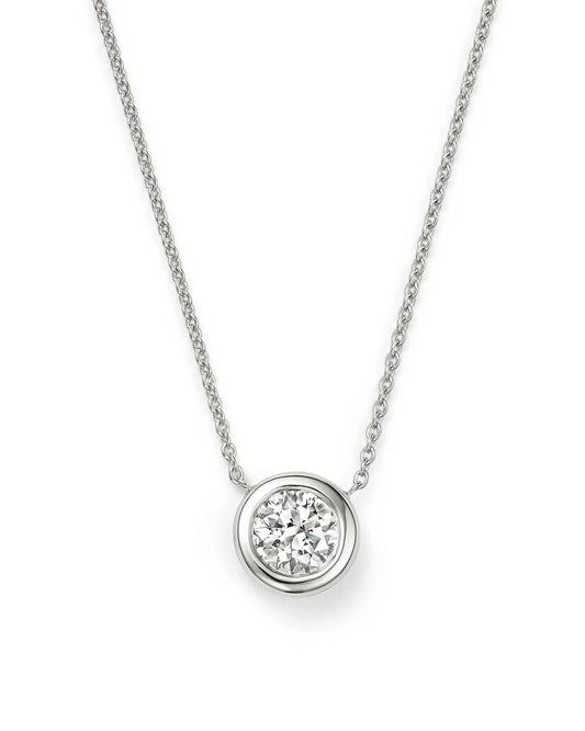 18K WG DIAMOND BEZEL EXCLUSIVE NECKLACE