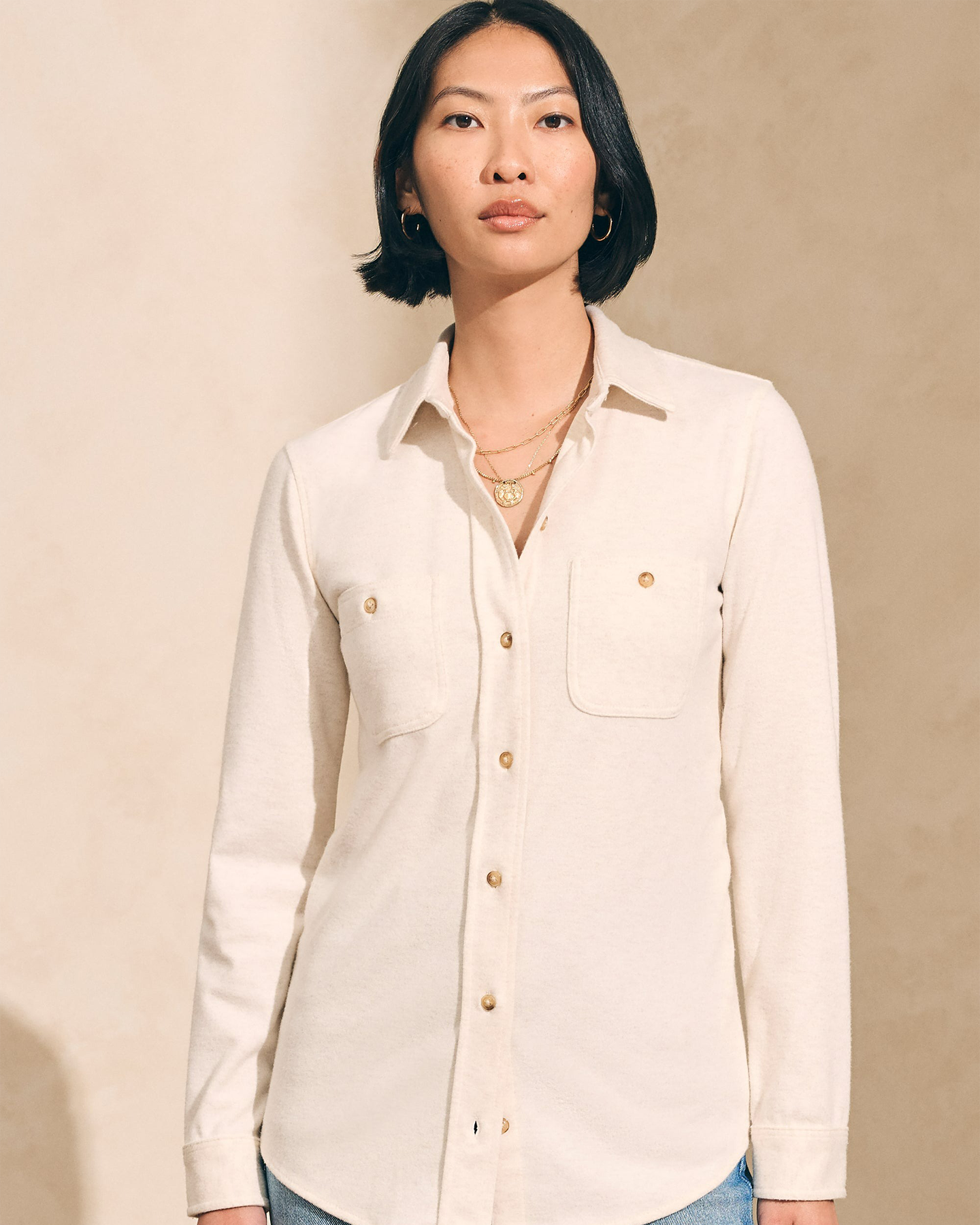 LEGEND SWEATER SHIRT - OFF WHITE