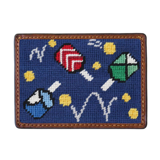 WACKY PICKLEBALL CREDIT CARD WALLET - CLASSIC NAVY