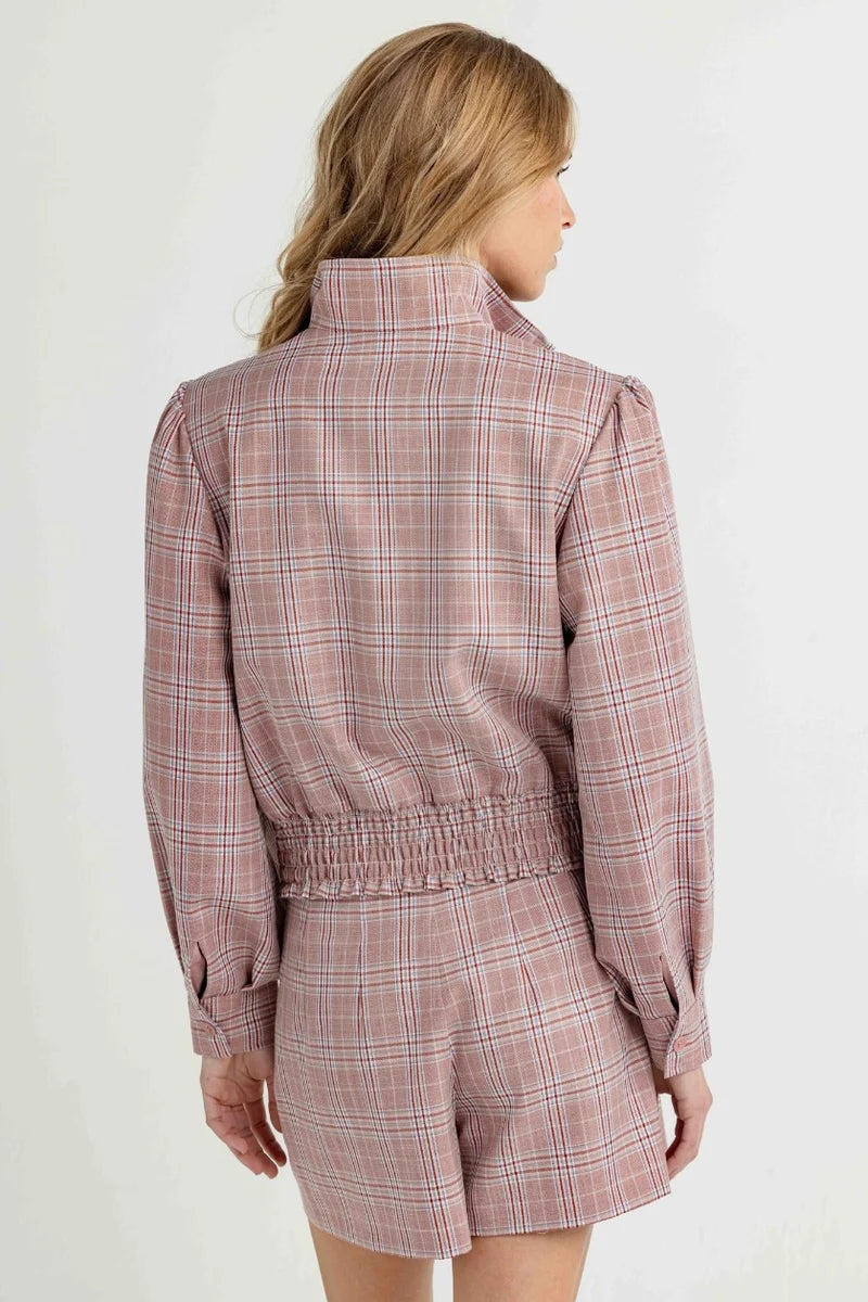EVER JACKET - FOXGLOVE CHECK