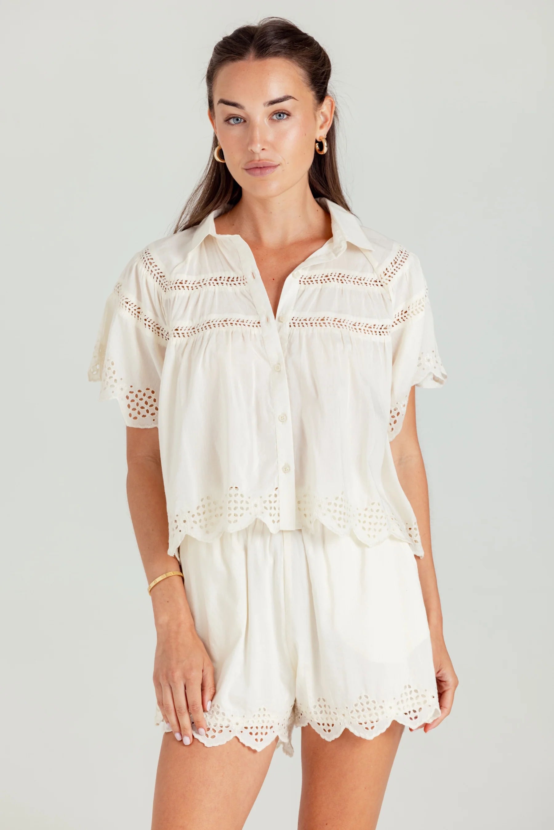 BLUFF COTTON SILK SHIRT - RAINWASH BLUE