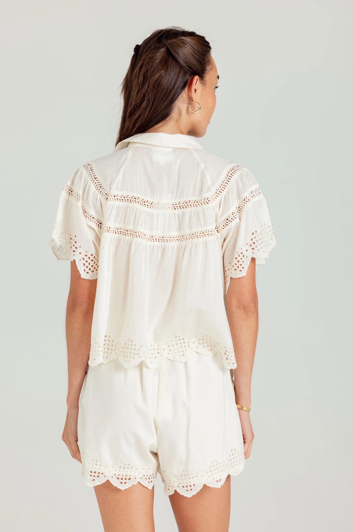 BLUFF COTTON SILK SHIRT - RAINWASH BLUE