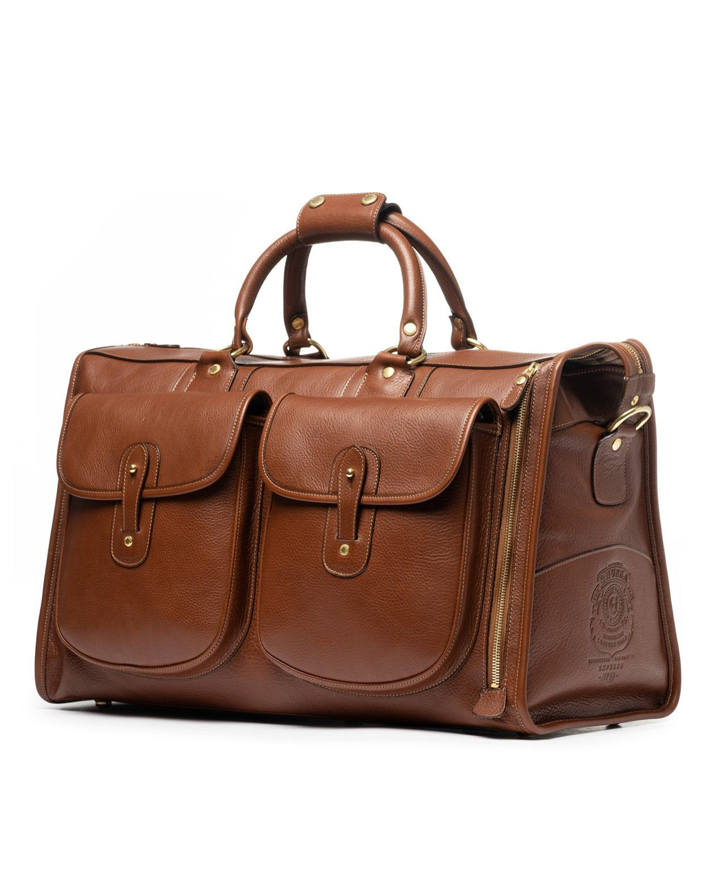 VINTAGE CHESTNUT LEATHER EXPRESS BAG