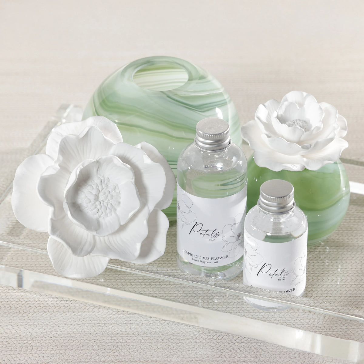 PETALS PORCELAIN DIFFUSER- CAPRI CITRUS FLOWER