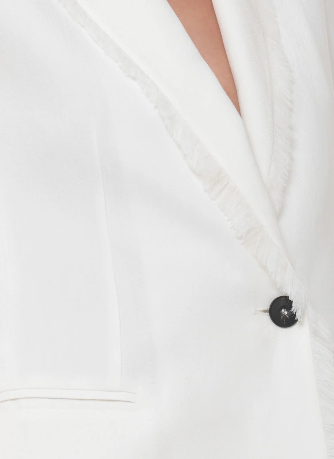FINNEGAN LINEN BLEND BLAZER - WHITE