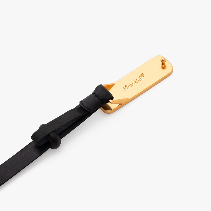 ACE BASIN ABBY STINGRAY BUCKLE LEATHER BELT - BLACK STINGRAY