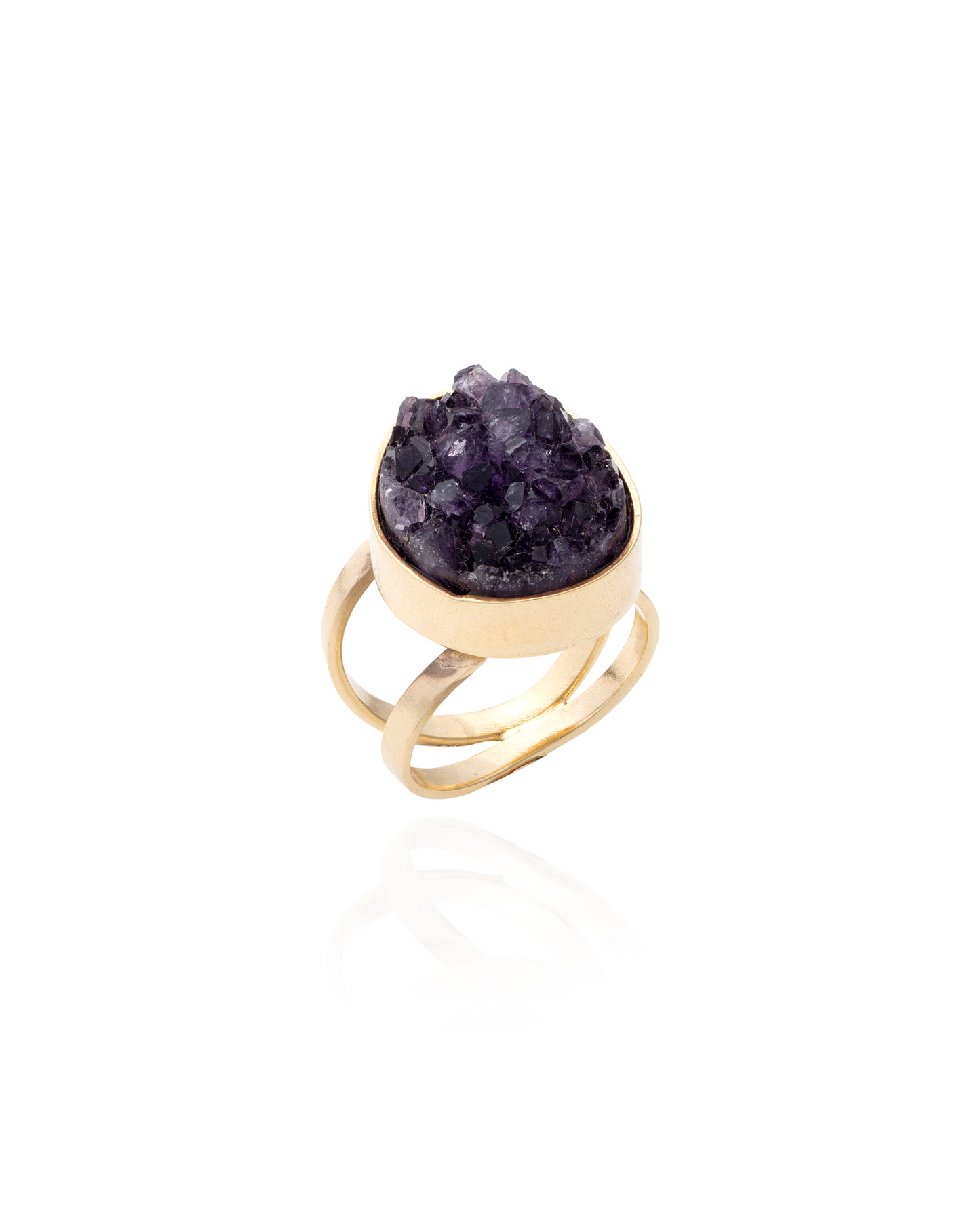 AMETHYST DRUSE RING