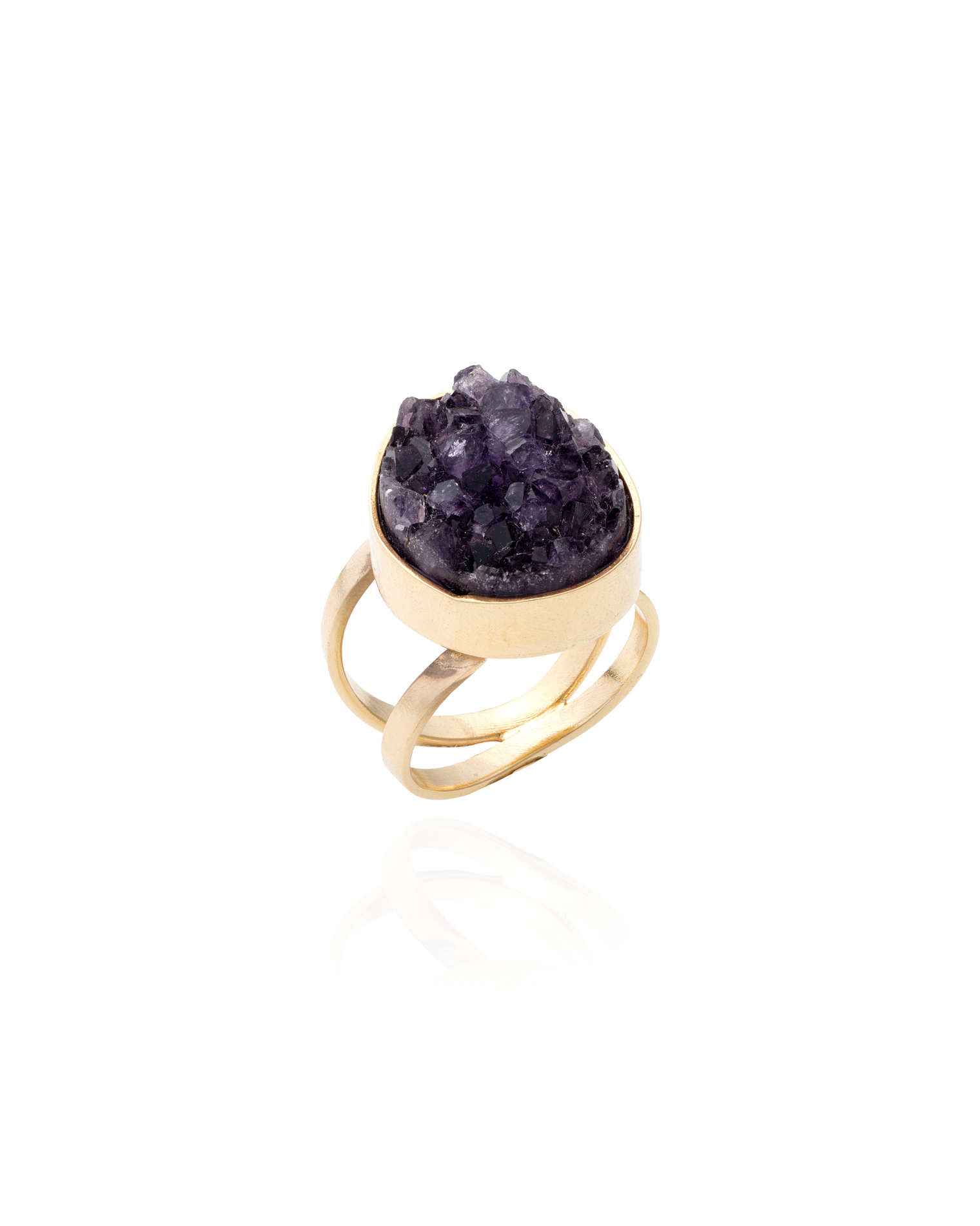 AMETHYST DRUSE RING