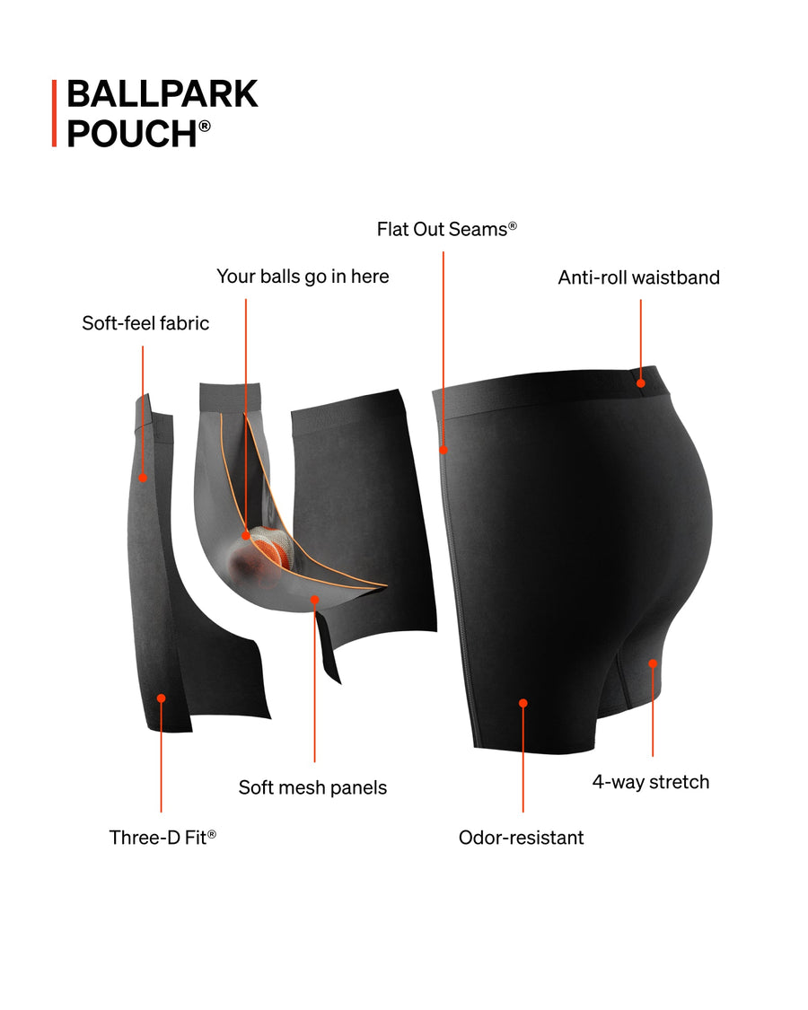 QUEST BOXER BRIEF 2 PACK - CAMP OMBRE/BLACK