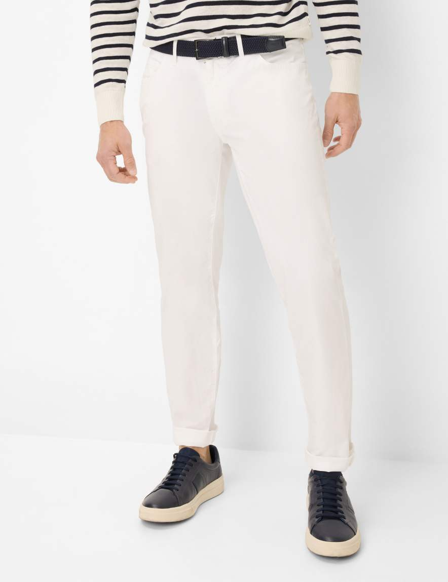 CADIZ U ULTRALIGHT DENIM TROUSER - WHITE