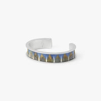 BRIANNA FEATHER SILVER THIN BRACELET