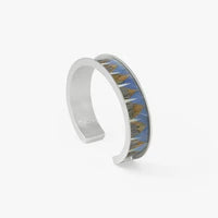 BRIANNA FEATHER SILVER THIN BRACELET