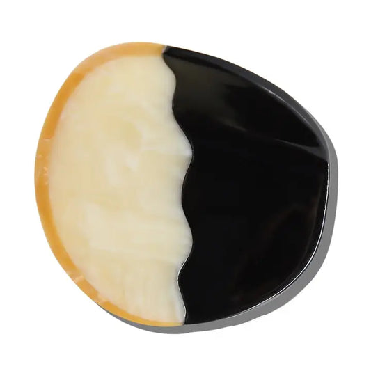 HAND PAINTED BLACK AND WHITE COOKIE CLAW CLIP