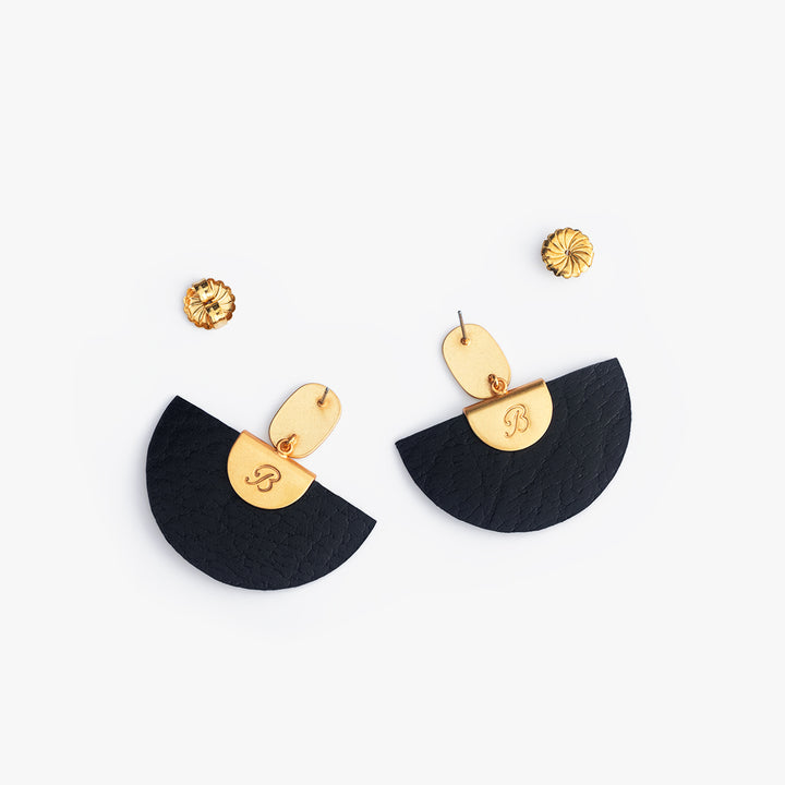 TAGGART FEATHER DEMI DROP EARRINGS