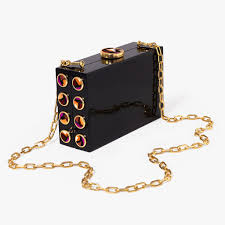 BASEL FUCHSIA GOLD VENERY CLUTCH