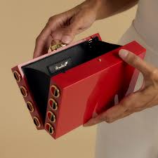 BASEL RED TURKEY CLUTCH