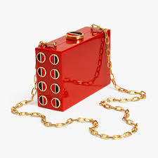 BASEL RED TURKEY CLUTCH