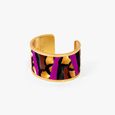 LAYLA WIDE CUFF FEATHER BRACELET