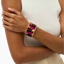 LAYLA WIDE CUFF FEATHER BRACELET