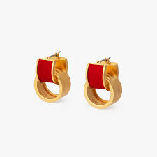 ELOISE FEATHER HOOP EARRINGS