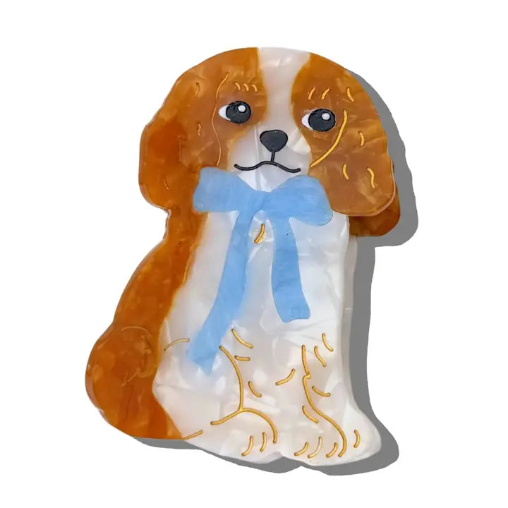 HAND PAINTED KING CHARLES CLAW CLIP